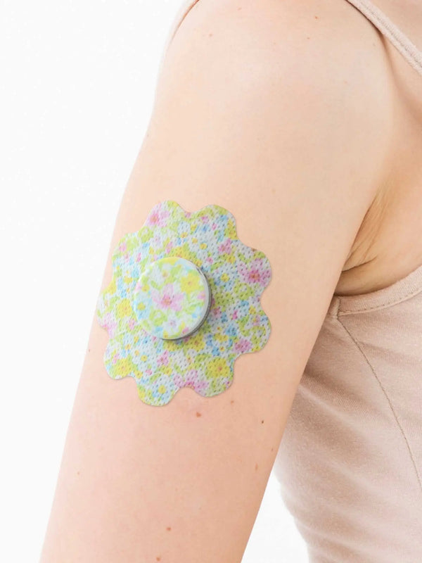 Fixeringsplåster för barn till FreeStyle Libre 2 – Blomma, Stjärna eller Lejon – Patch Me Up!