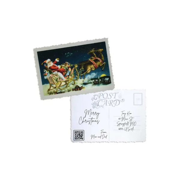 Elegant Christmas Postcard - Kaio-Cards