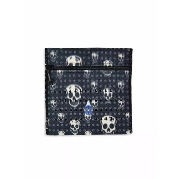 Insulin cooling wallet for kids with skull design, suitable for 3 vials or eye drops.