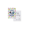Diaversary gift tags with colorful polka dots, lollipop graphics, and a blank side for messages.