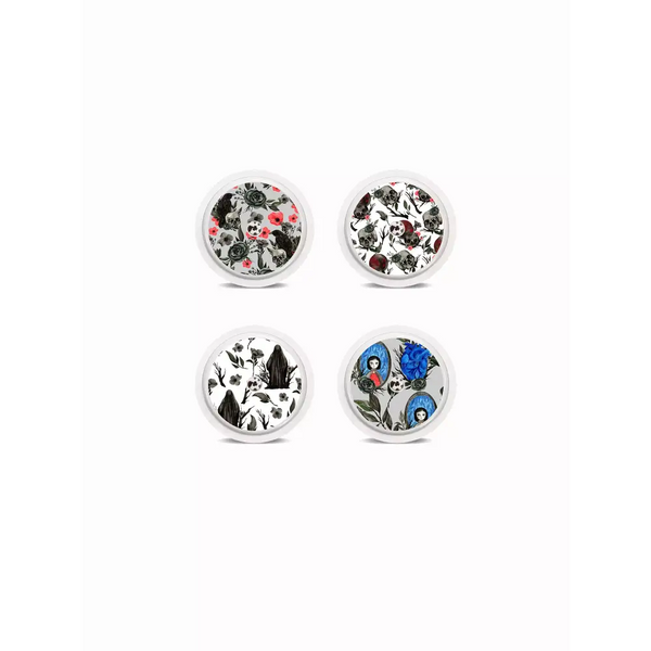 Halloween-themed Freestyle Libre stickers for CGM sensors.