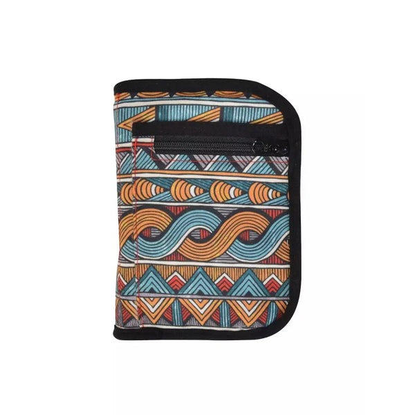 Compact Dia-MiniCase with colorful geometric design for diabetic travel essentials.