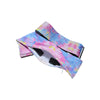 Tie dye insulin pump belt open zipper pocket view showing secure compartment for insulin pump