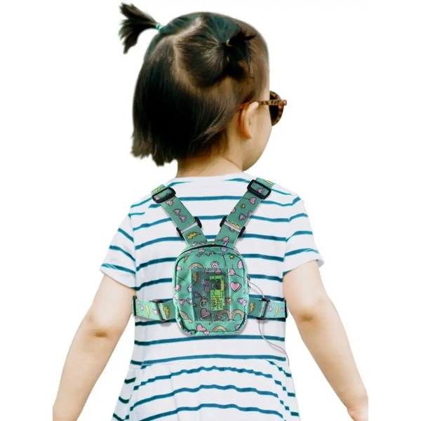 Insulin Pump Harness with Mesh Window For Children