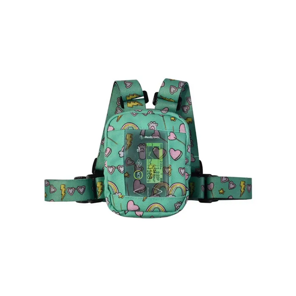 Insulin Pump Harness with Mesh Window For Children