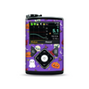 Medtronic Pump Stickers - Halloween creatures theme with cute characters like pumpkins, ghosts, and Frankenstein on a purple background.