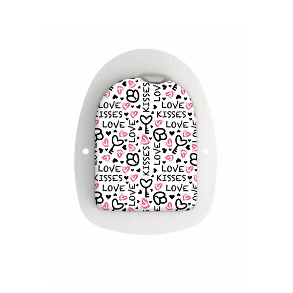 Omnipod POD Stickers - Valentine Edition 2025 featuring love-themed design for insulin pump.