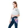 Vibrant summer shoulder bag with cooling system for diabetics.