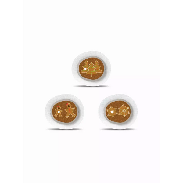 Dexcom G7 CGM Sensor Stickers - Christmas Edition with festive holiday designs.