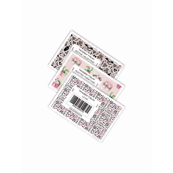Tandem TSlim Stickers Valentine Edition 2025 featuring love-themed designs.