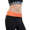 Universal Insulin Pump Waistbelt in orange, offering discreet and comfortable fit for active lifestyles.