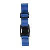 A close-up view of the Freestyle Libre 2 Armband in blue, showing the adjustable strap and sensor holder.