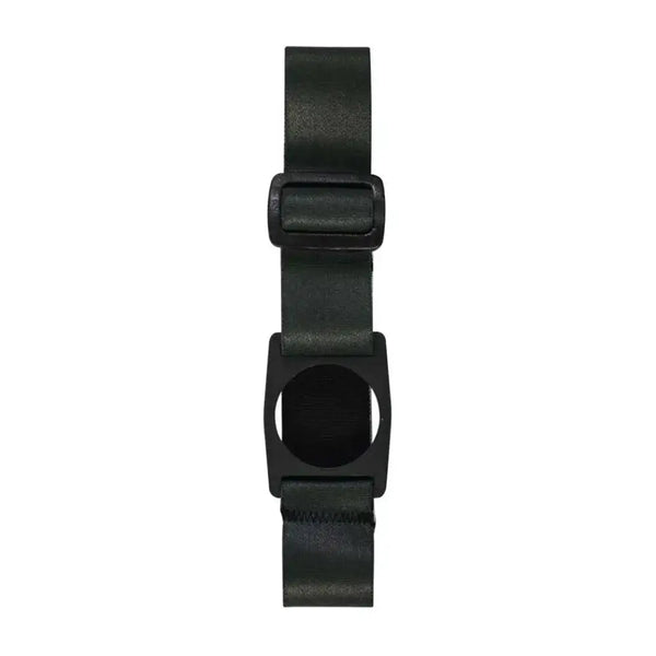The Freestyle Libre 2 Armband in dark green, showcasing the adjustable strap and sensor holder.