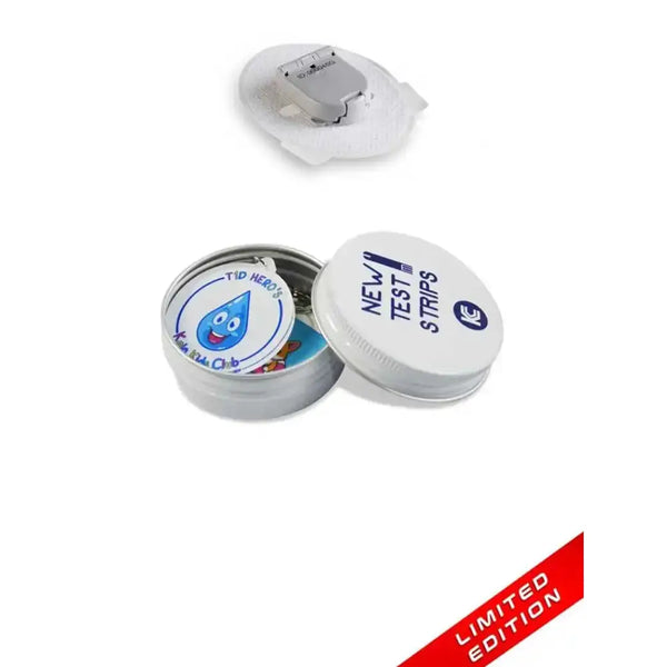 Glucomen Day CGM Stickers Serie in Reusable Tin Can