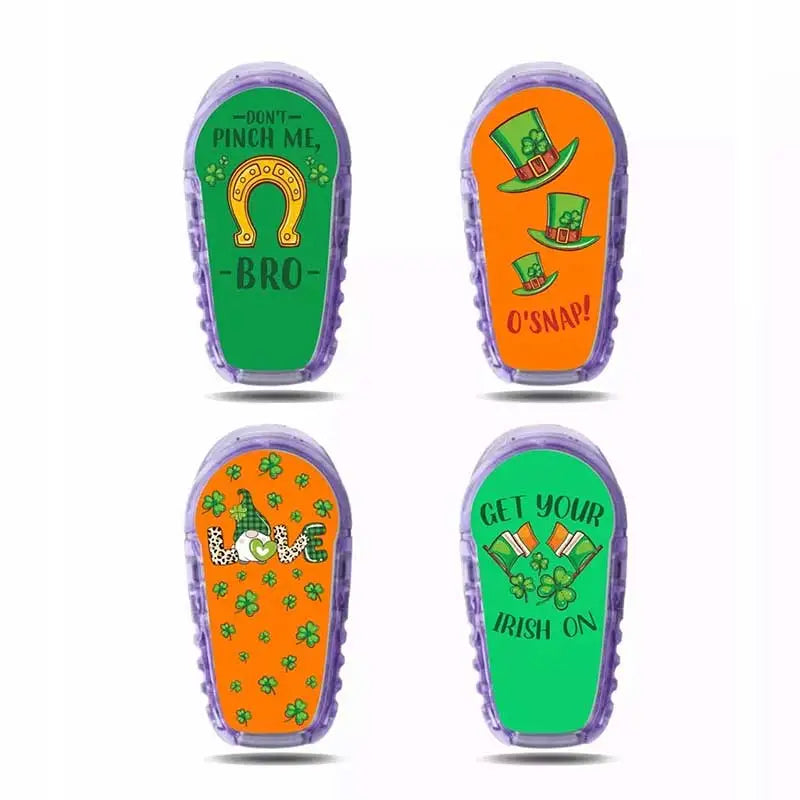 Blood Glucose Sensor Stickers - St. Patrick’s Day Edition Image