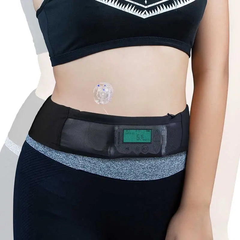 Insulin Pump Waist Belt with Window- Dia-Bellyband Mesh Window Image
