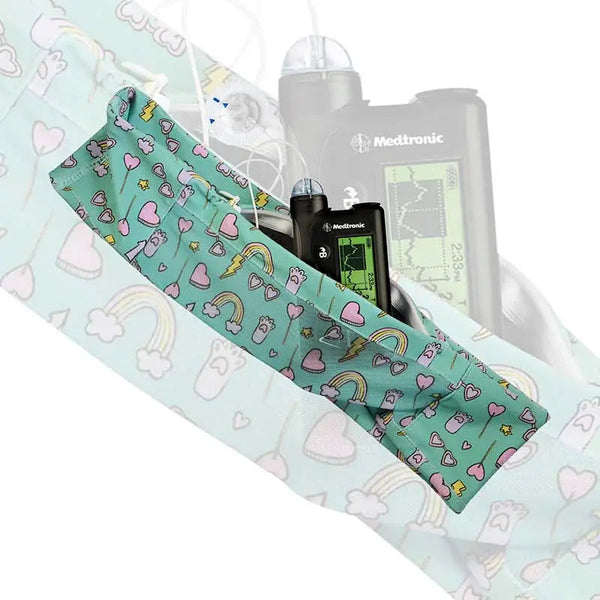 Midjebälte med fönster för insulinpump för barn - Dia-Bellyband Mesh Window