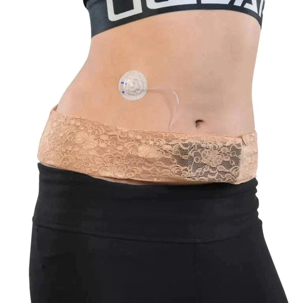Spetsbälte för insulinpump - Dia-BellyBand Spacy Lacy