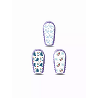 Dexcom G6 Sensor Stickers - Winter Edition with winter-themed designs.