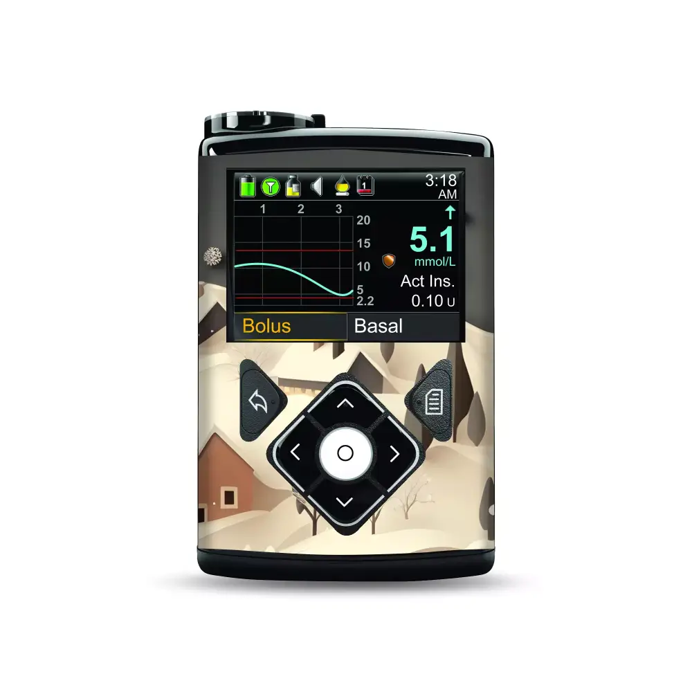 Winter-Themed Medtronic MiniMed Insulin Pump Stickers |