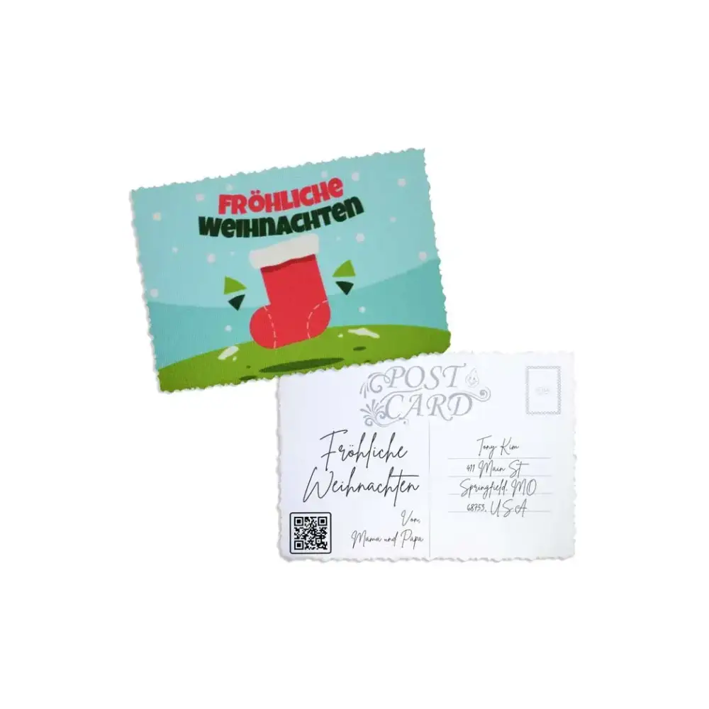 Elegant Christmas Postcard - Kaio-Cards