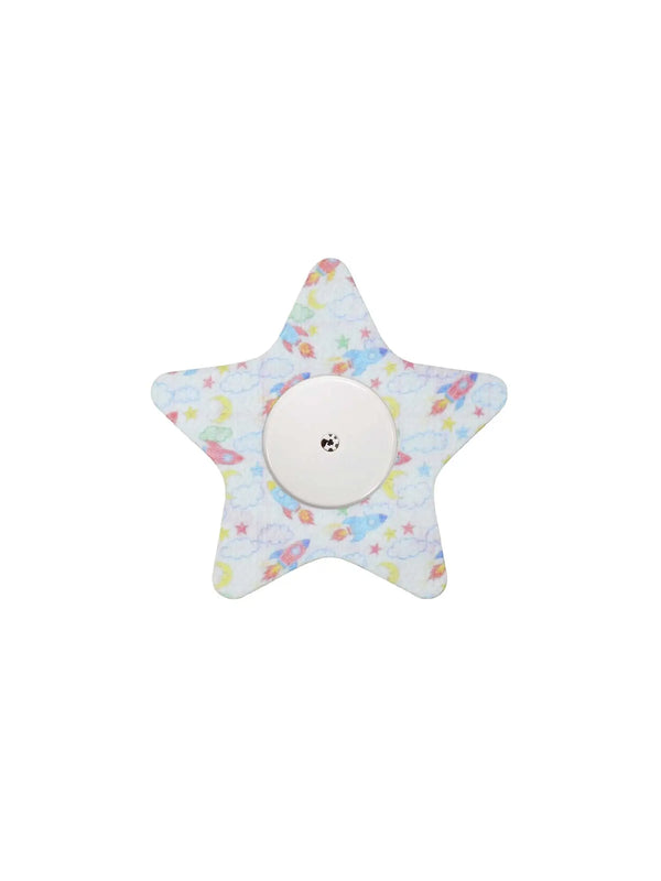 Fixeringsplåster för barn till FreeStyle Libre 2 – Blomma, Stjärna eller Lejon – Patch Me Up!