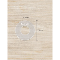 CGM Sensor Patch Template - Kaio-Patch Template on Wooden Surface