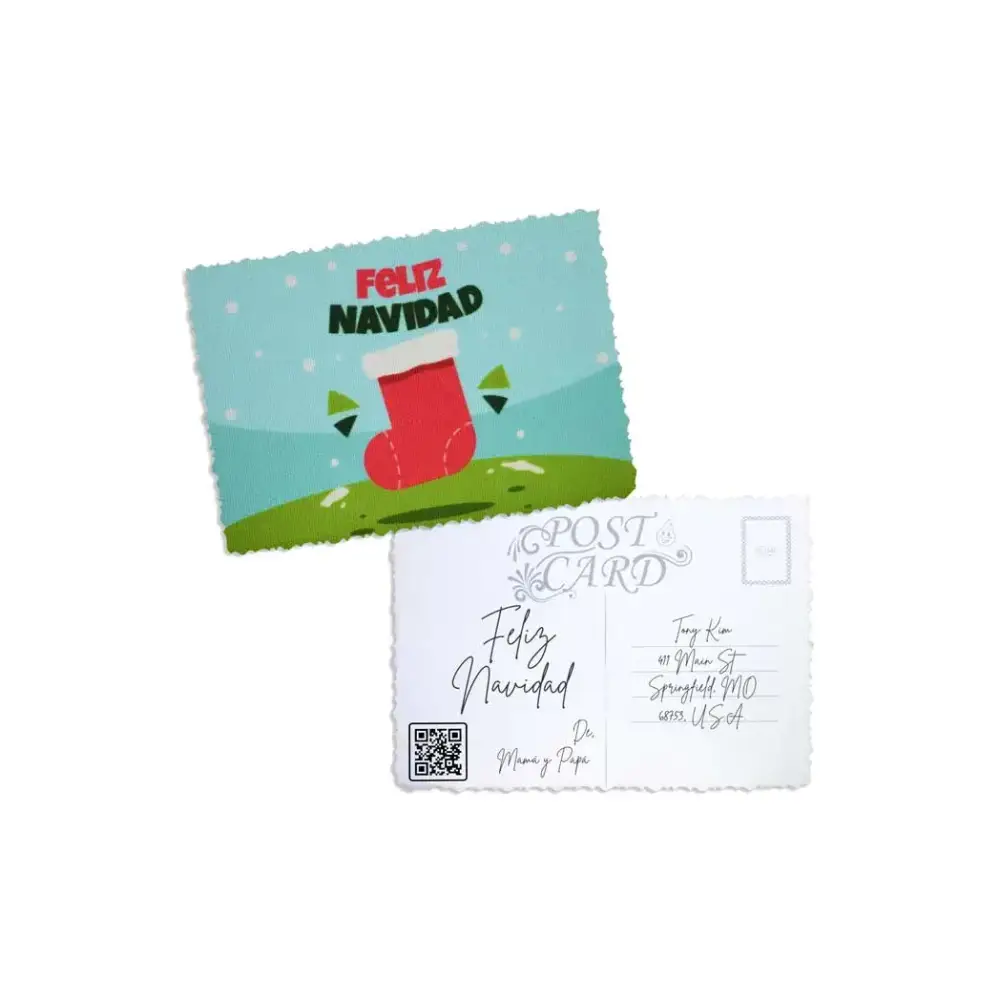 Elegant Christmas Postcard - Kaio-Cards
