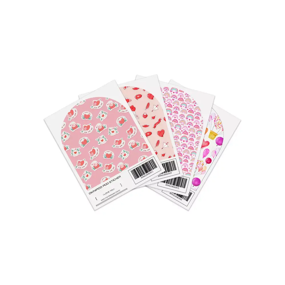 Omnipod POD Stickers - Valentine Edition