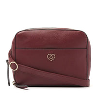 Chili Pepper Leather Diabetic Supplies Shoulder Bag - ALICE front view