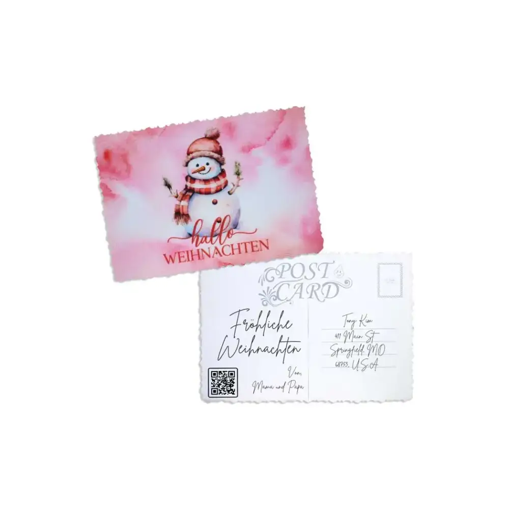 Elegant Christmas Postcard - Kaio-Cards