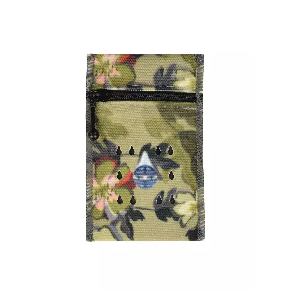 Insulin travel case cooler with floral design, durable zipper, and water evaporation technology.