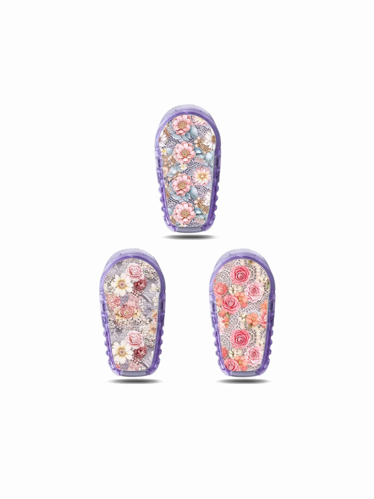 Dexcom G6 Stickers Summer Edition with floral and tropical designs for CGM sensor protection and style