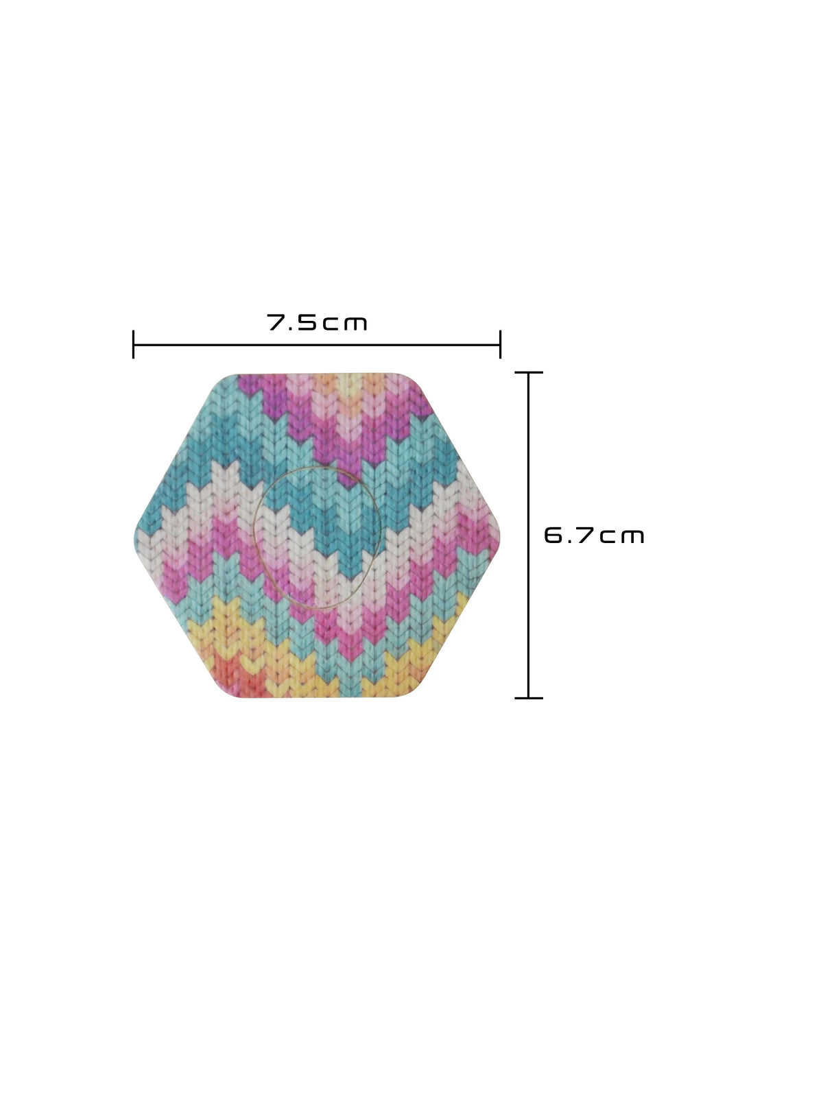 Plåster för Dexcom G7, form: sexkantig, storlek 7,5 x 6,7 cm