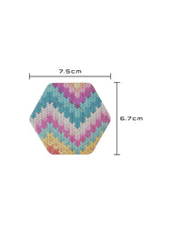 Plåster för Dexcom G7, form: sexkantig, storlek 7,5 x 6,7 cm