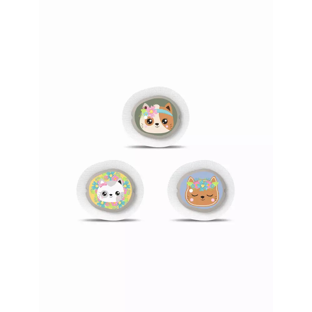 Dexcom G7 Sensor Stickers - Spring Edition 2024 with vibrant animal designs and floral accents.