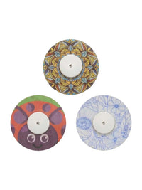 Plåster för FreeStyle Libre 2, Color Mix-set med 3 plåster och dekorativa mittdelar