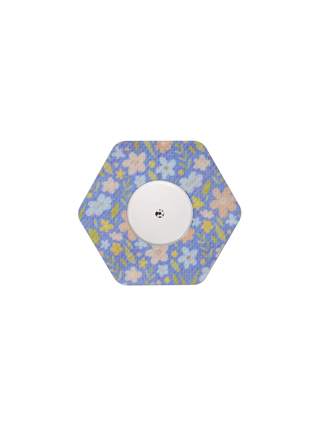 Plåster för FreeStyle Libre 2, form: sexkantig, motiv Meadow Flowers & Leaves
