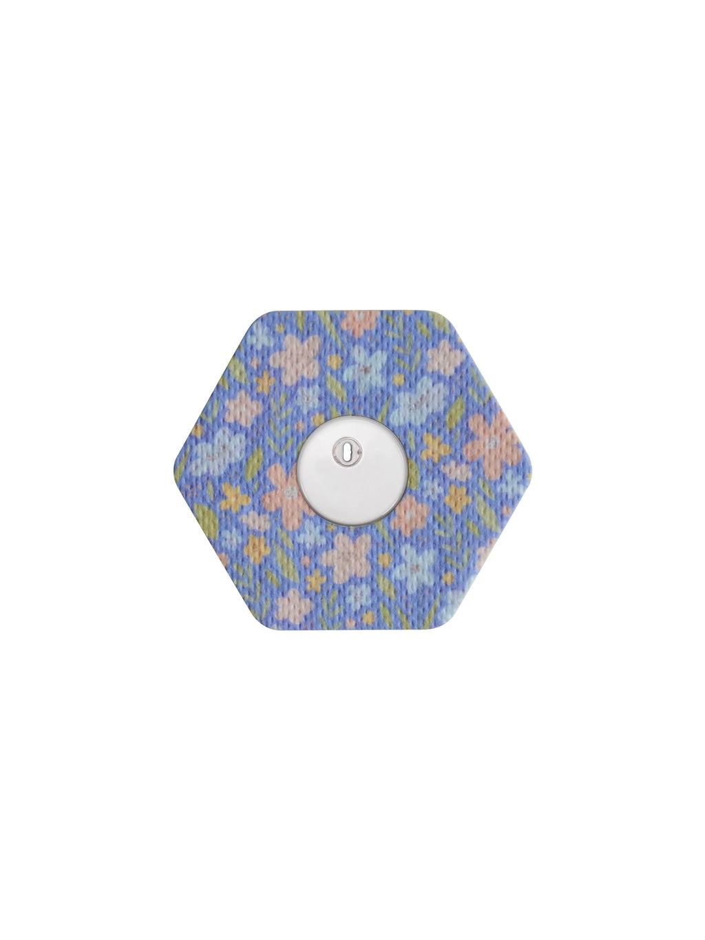 Plåster för FreeStyle Libre 3, form: sexkantig, motiv Meadow Flowers & Leaves