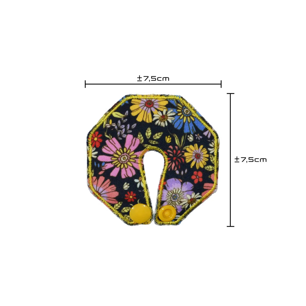 g tube protective pad secret garden dimensions showing size guide for accurate fit and secure stoma coverage