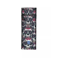 Insulin cooling wallet for 1 insulin pen with skull pattern, compact and reusable design for kids.
