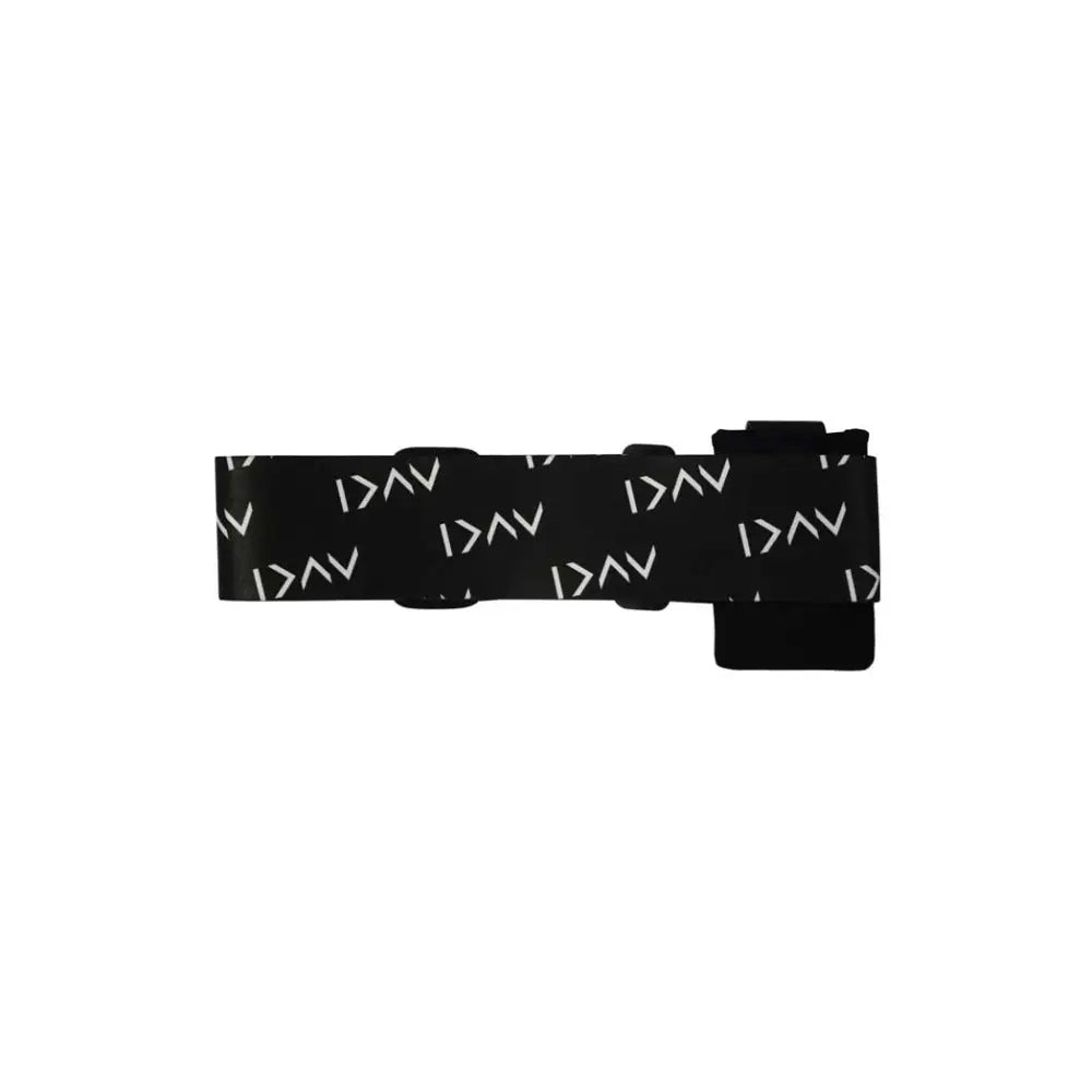 Insulin pump leg band with pouch, sporty Dia-Unisex design, black elastic with logo.