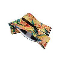 Insulin pump belt rear opening for tubing floral print belt designed for insulin pump accessibility