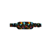Colorful paint splatter fanny pack for insulin pumps, Dia-Body Pouch Basic on black background