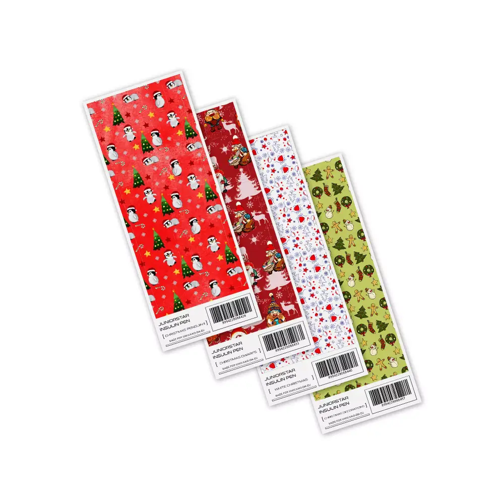 Christmas-themed tissue paper sheets with festive patterns for JuniorSTAR Stickers