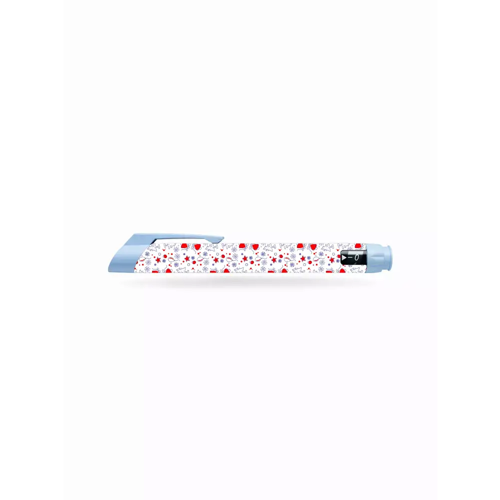 Box cutter with white handle and red hearts, ideal for JuniorSTAR Insulin products