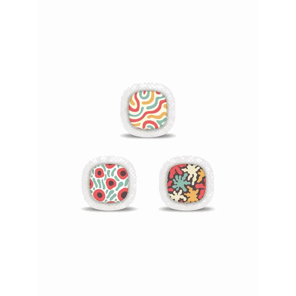 Medtronic Simplera CGM Stickers with playful motifs in vibrant, creative designs.