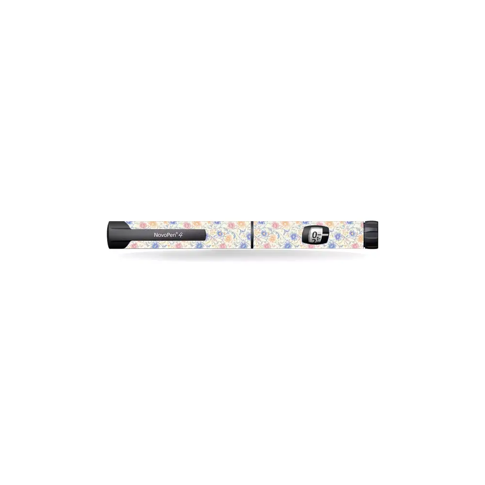 NovoPen Echo with Spring Edition 2025 sticker in floral design.