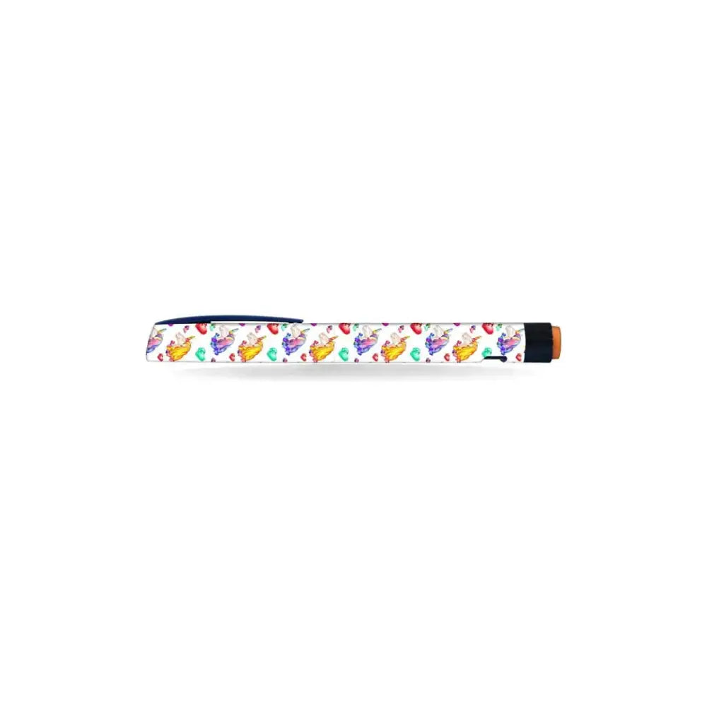 NovoRapid Flexpen insulin pen decorated with colorful kids series sticker for personalization and fun