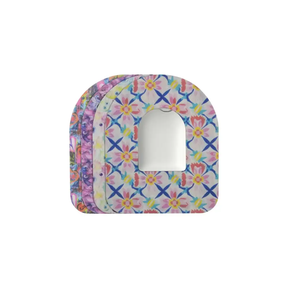 Plåster för Omnipod-podd, Spring-serien, 4 motiv staplade